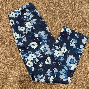 JCrew floral cropped pants, sz8 NWOT